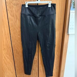 Black Faux Leather Leggings
